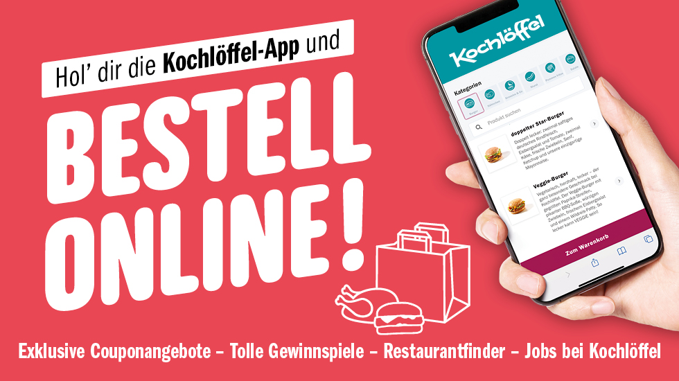 Hol’ dir die Kochlöffel-App!