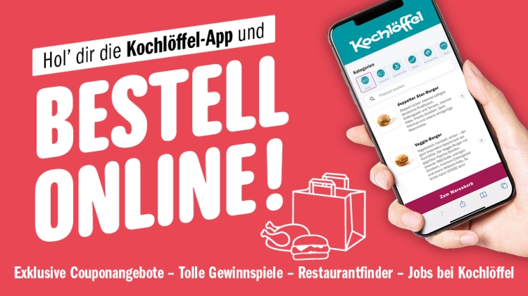 Hol’ dir die Kochlöffel-App!